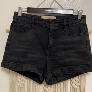 Black Hollister Jean Shorts